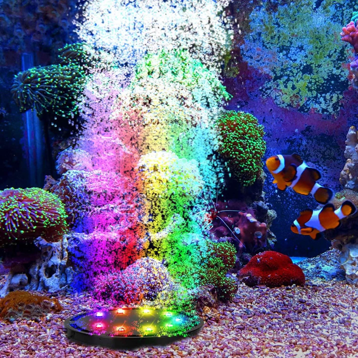 4 Zoll Mehrfarbige LED Aquarium Luftblasenlampe