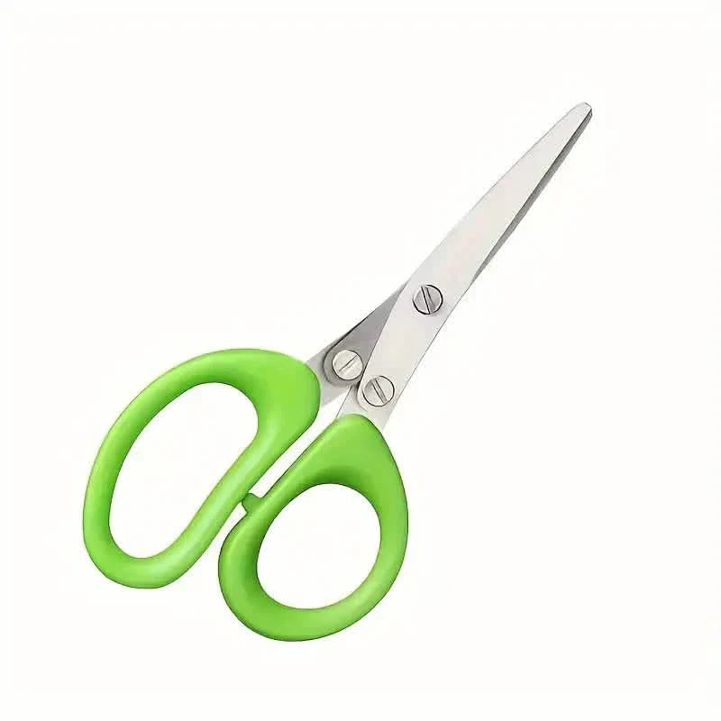 5-Klingen Edelstahl Kräuterschere Set - Vielseitige Küchenschere