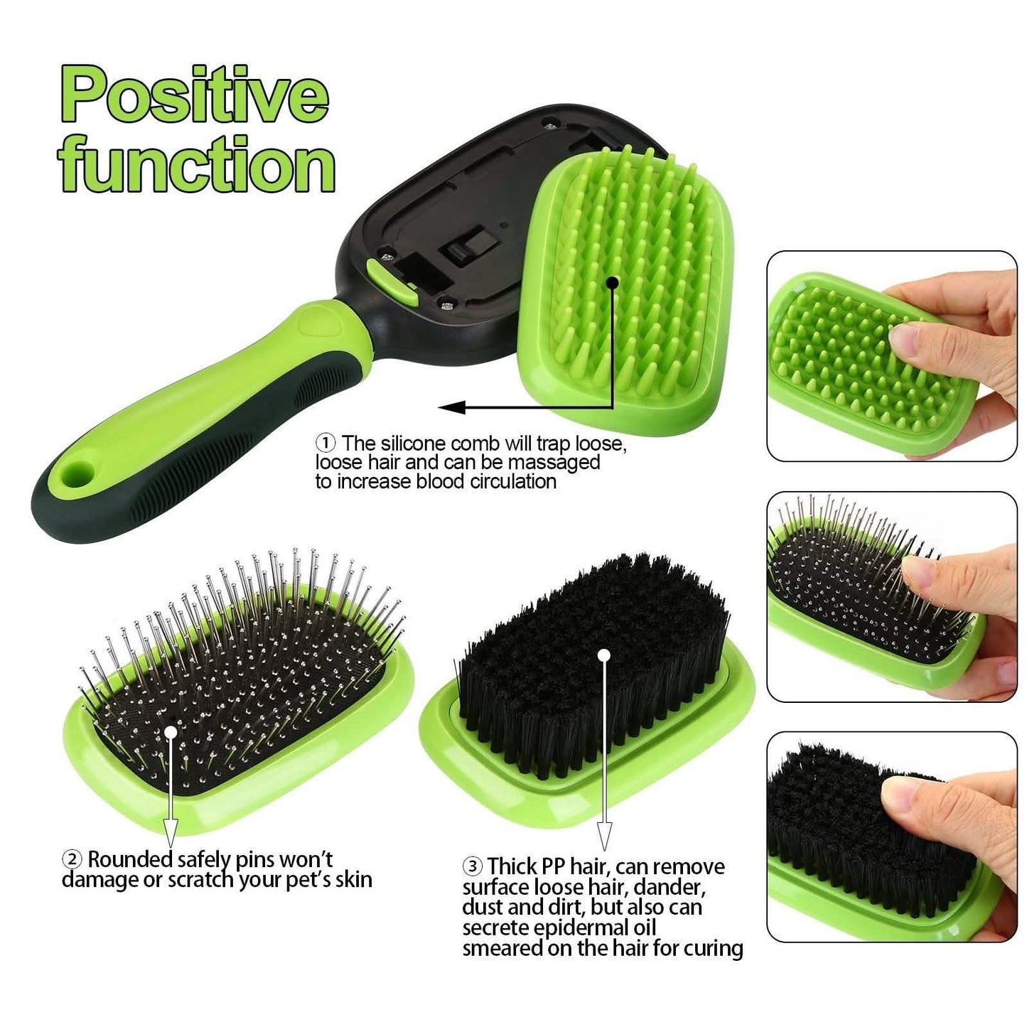 5-in-1 Haustierbürsten-Set Fellpflege und Massagekämme