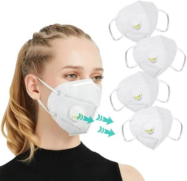 5-lagige KN95 Gesichtsmaske mit Atemventil