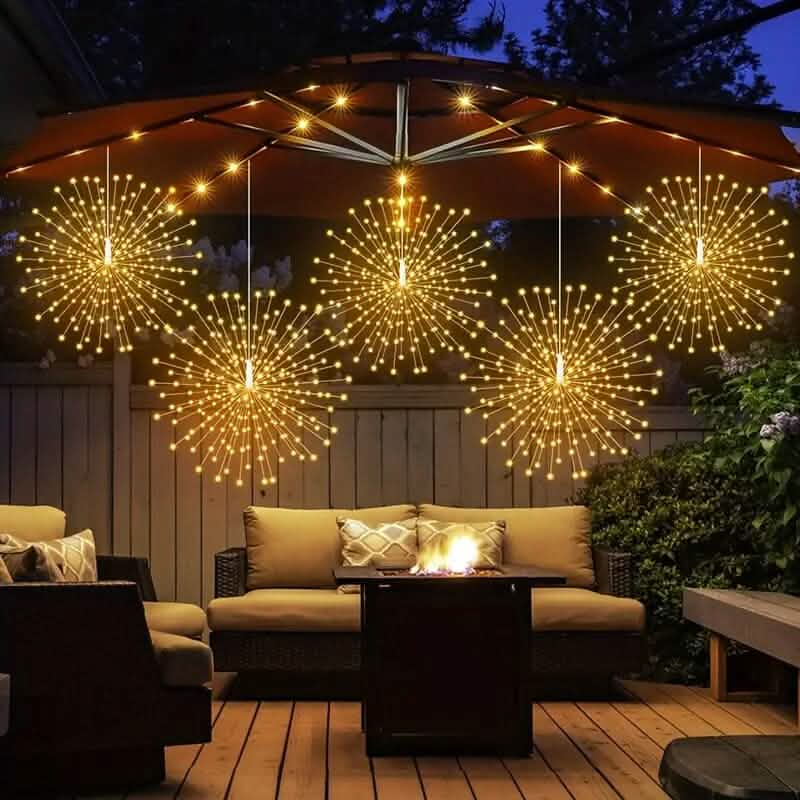 5er-Pack: 450 LED Solar-Sternkugel-Lichter