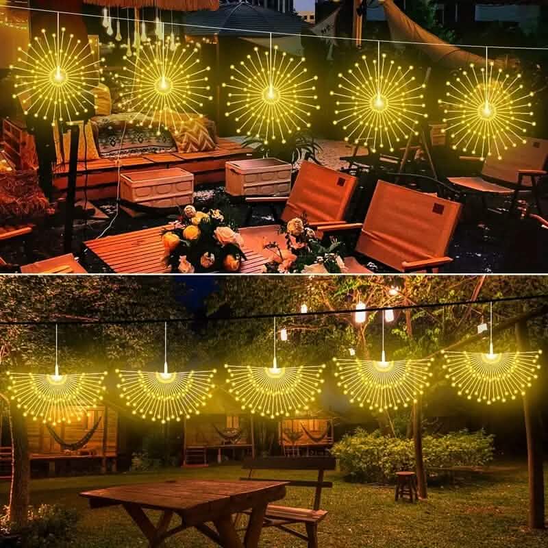 5er-Pack: 450 LED Solar-Sternkugel-Lichter