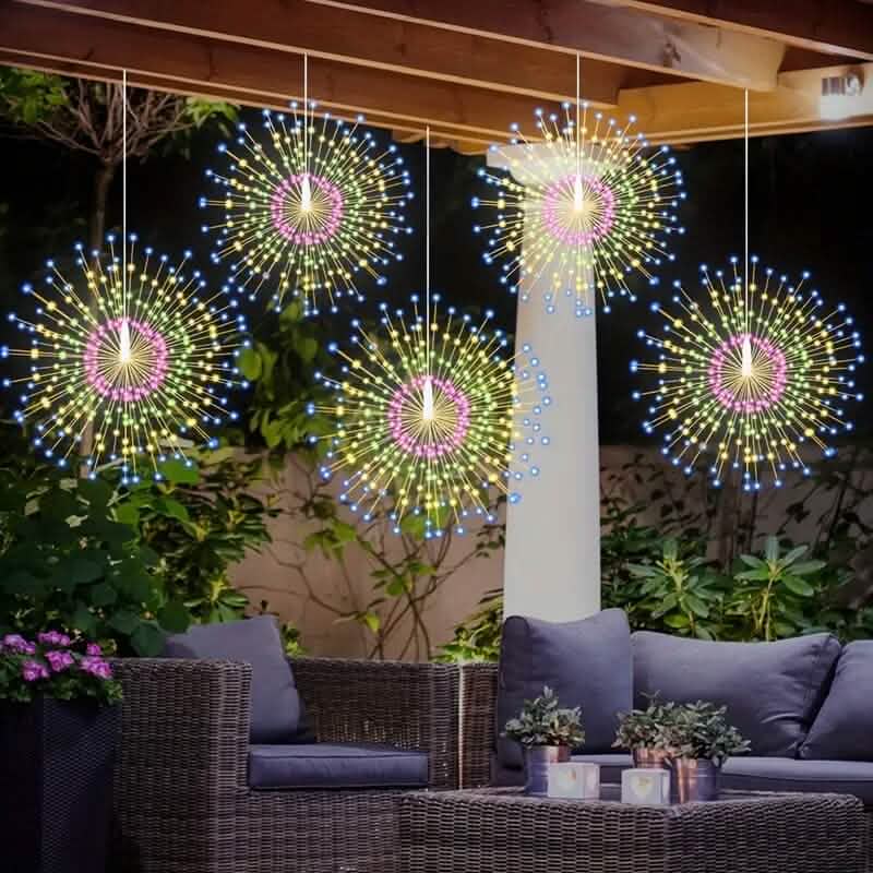 5er-Pack: 450 LED Solar-Sternkugel-Lichter