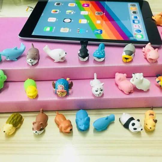 5er-Pack: Chompy Tiere Kabelschutz
