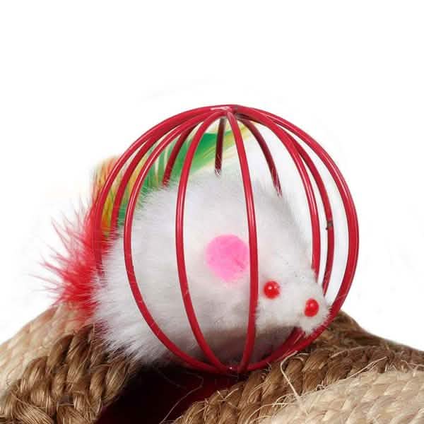 5er-Pack: Haustier Katzenbaby Spielmaus Ballkäfig