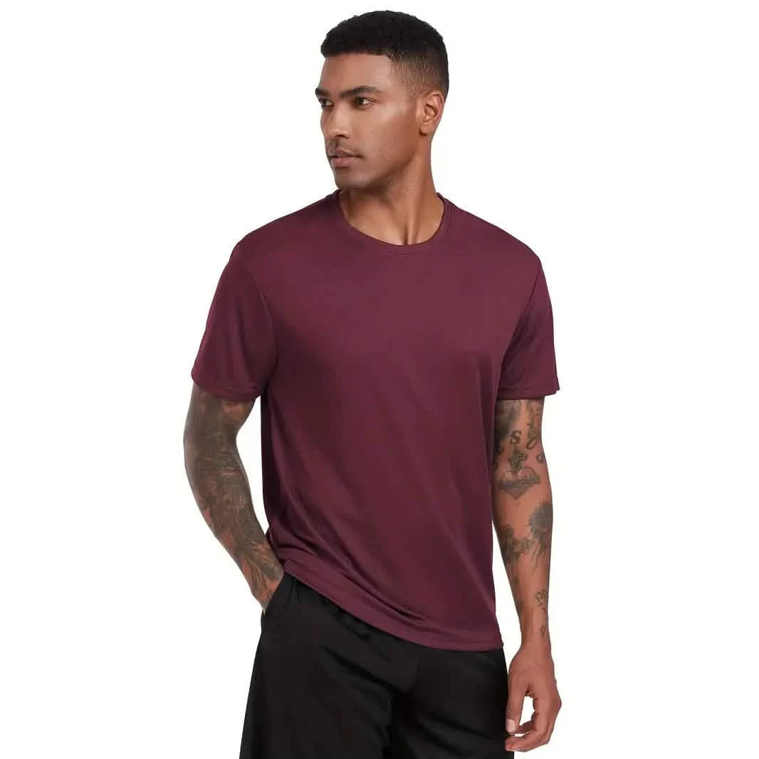 5er-Pack: Schnelltrocknende Sport-T-Shirts für Herren, Kurzarm