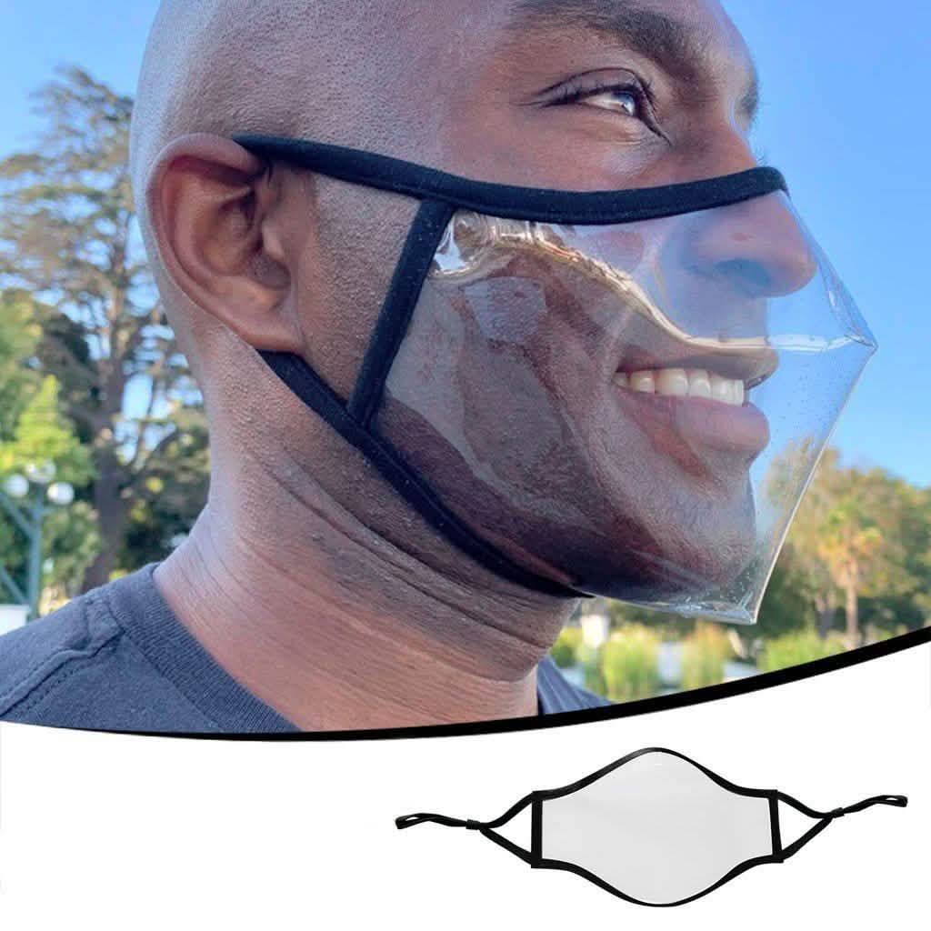 5er-Pack: Transparente Gesichtsmasken