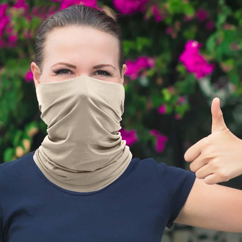 5er-Pack: Waschbare und wiederverwendbare Gesichtsmaske Bandana und Halsgamasche