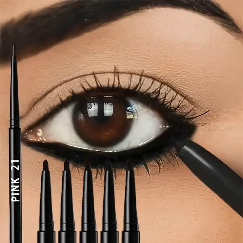 5er-Pack: Wasserfester und schweißresistenter schwarzer Eyeliner-Stift