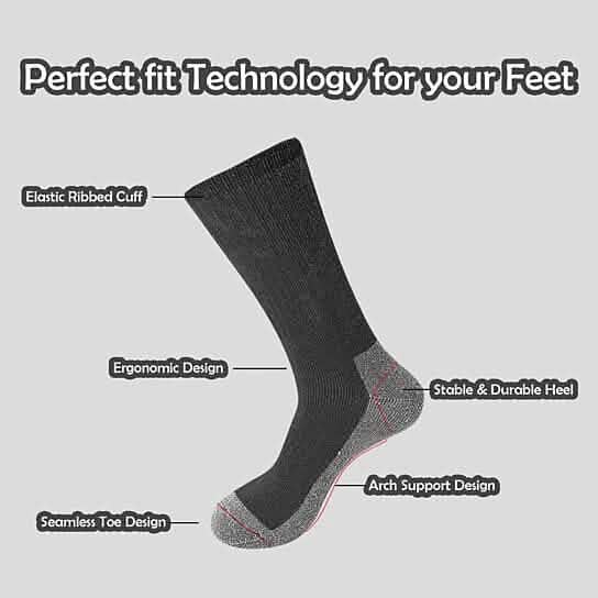 5 Paar: Herren warme dicke Merinowolle-Socken für kalte Wintertage