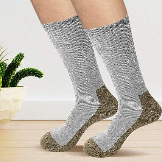 5 Paar: Herren warme dicke Merinowolle-Socken für kalte Wintertage