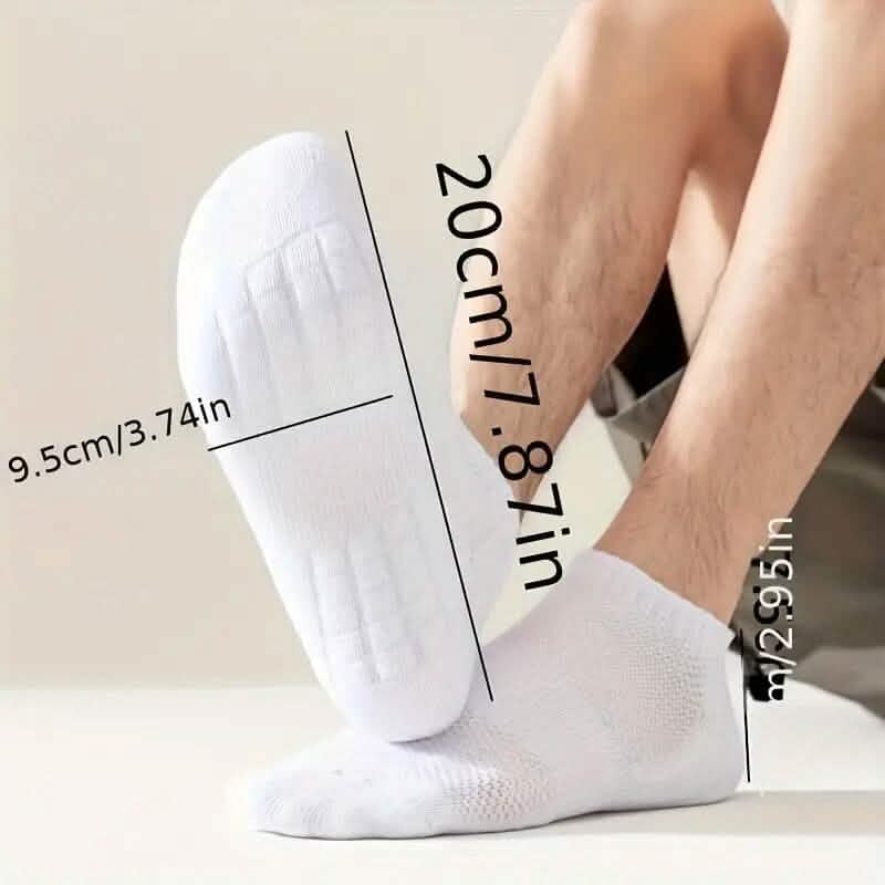 5 Paar: Atmungsaktive Unisex-Sportknöchelsocken