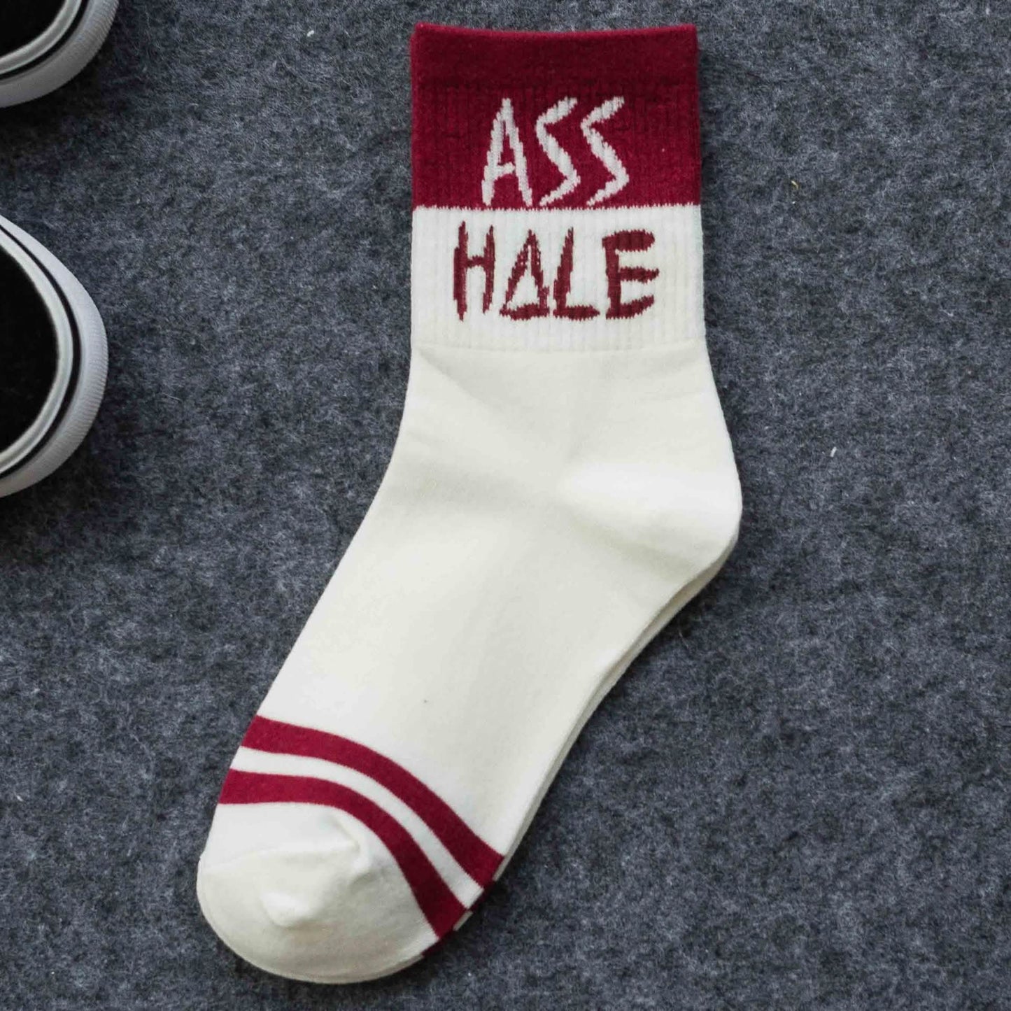 5 Paar Unisex Socken mit englischen Buchstaben im Streetfashion-Stil