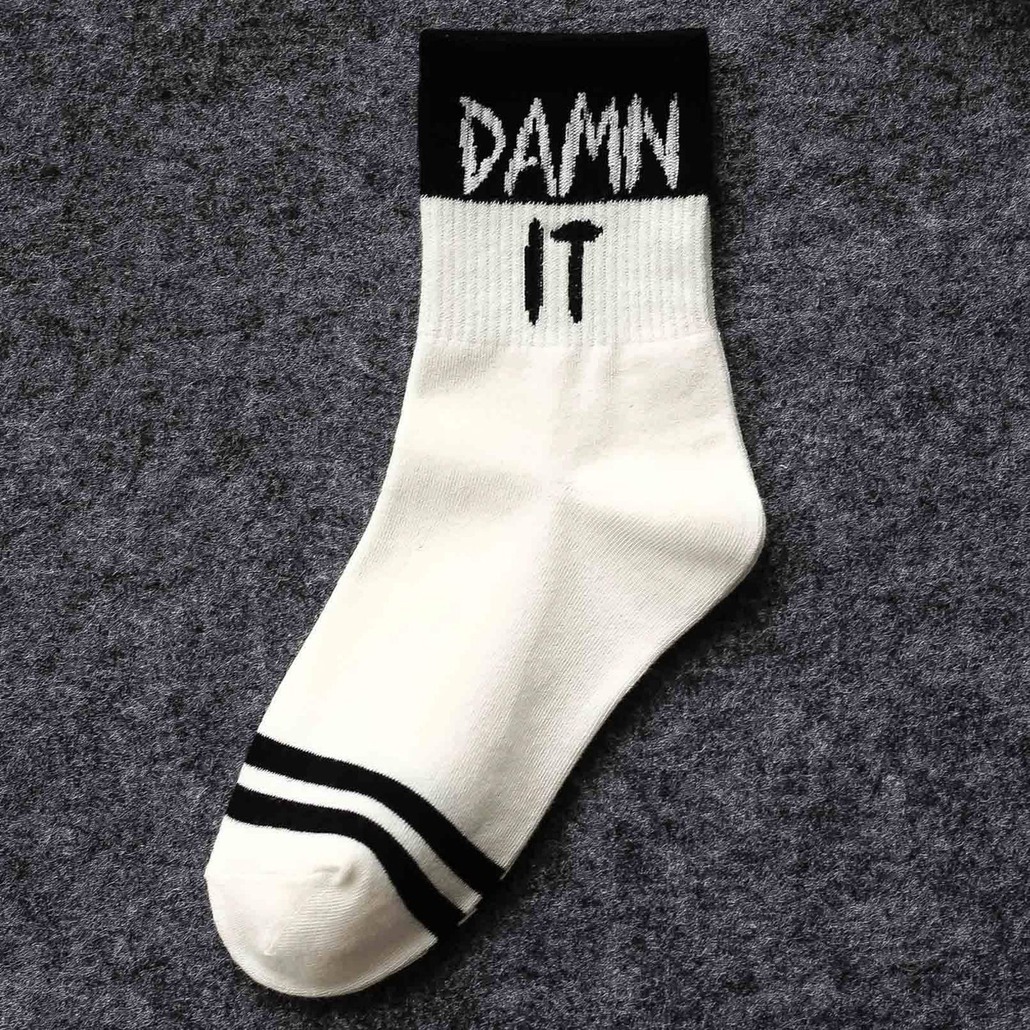 5 Paar Unisex Socken mit englischen Buchstaben im Streetfashion-Stil