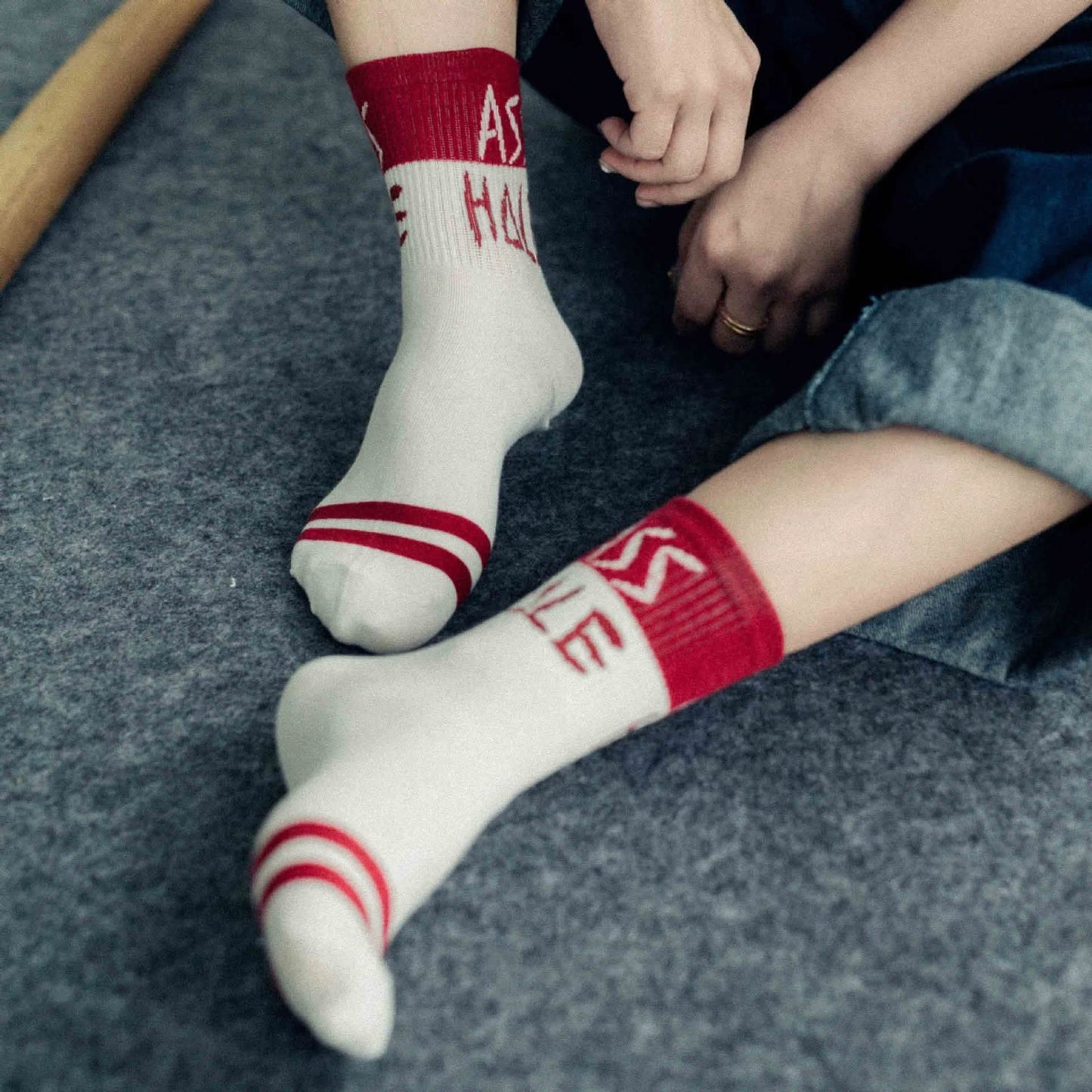 5 Paar Unisex Socken mit englischen Buchstaben im Streetfashion-Stil