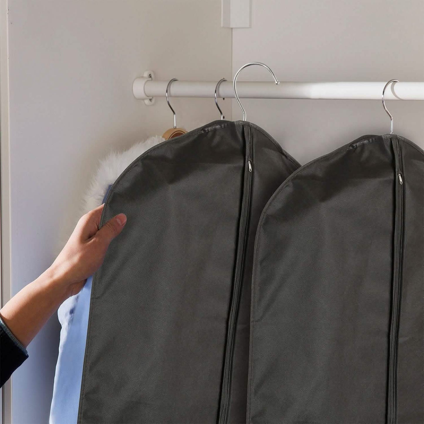 5er-Pack: 99 cm Kleidersäcke Hängende Anzugtaschen Hüllen