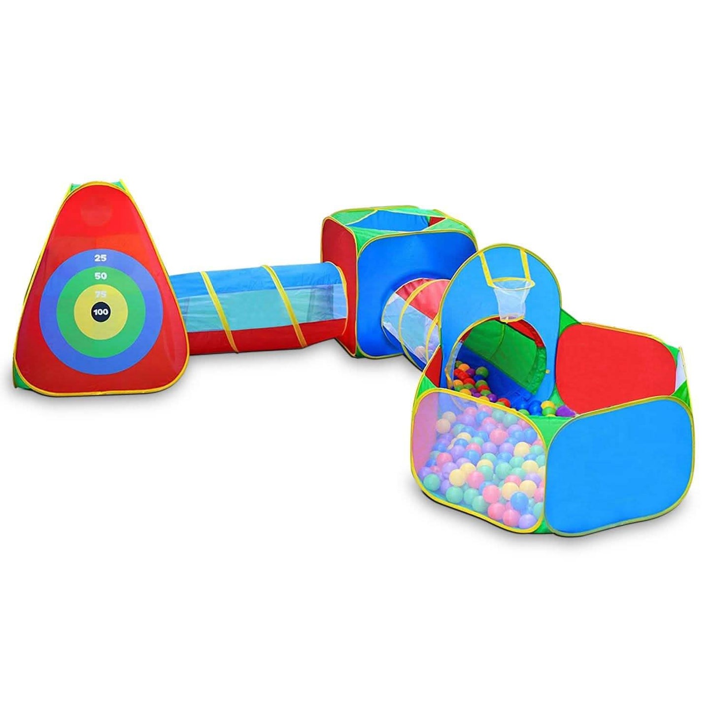 5-teilig: Pop-Up-Spielzelt für Kinder, Bällebad-Zelte