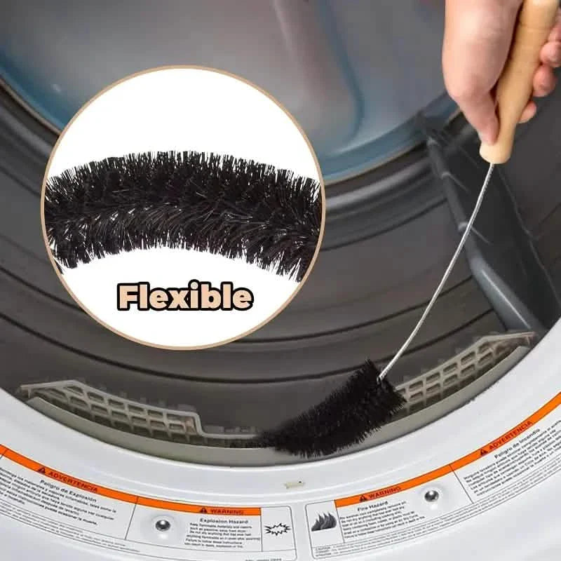 Flexibles Reinigungsbürsten-Set für Wäschetrockner-Lüftungsrohre, Flusensiebe, Heizkörper & Geräte