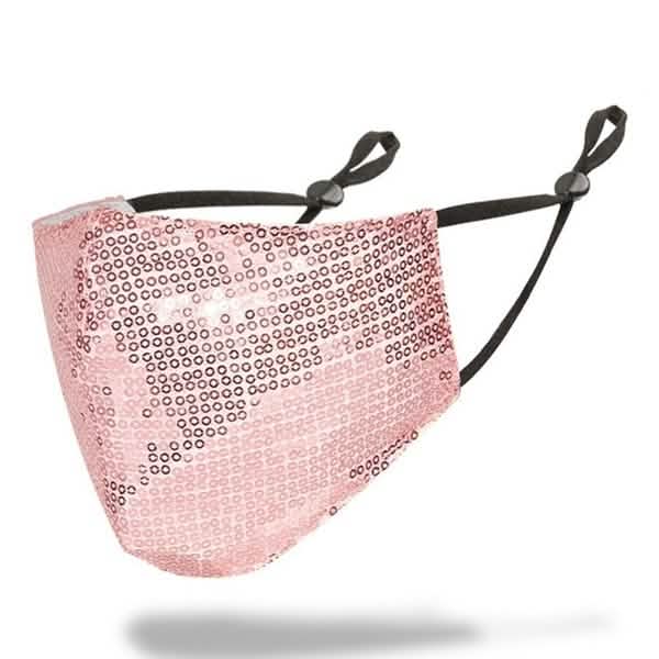 5-teilig: Staubschutzmaske für Damen mit Strasssteinen