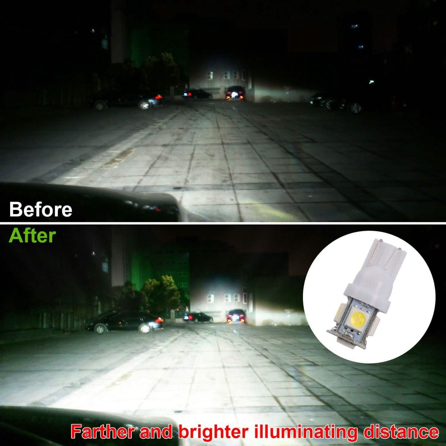 50-teilig: LED-Autobirnen