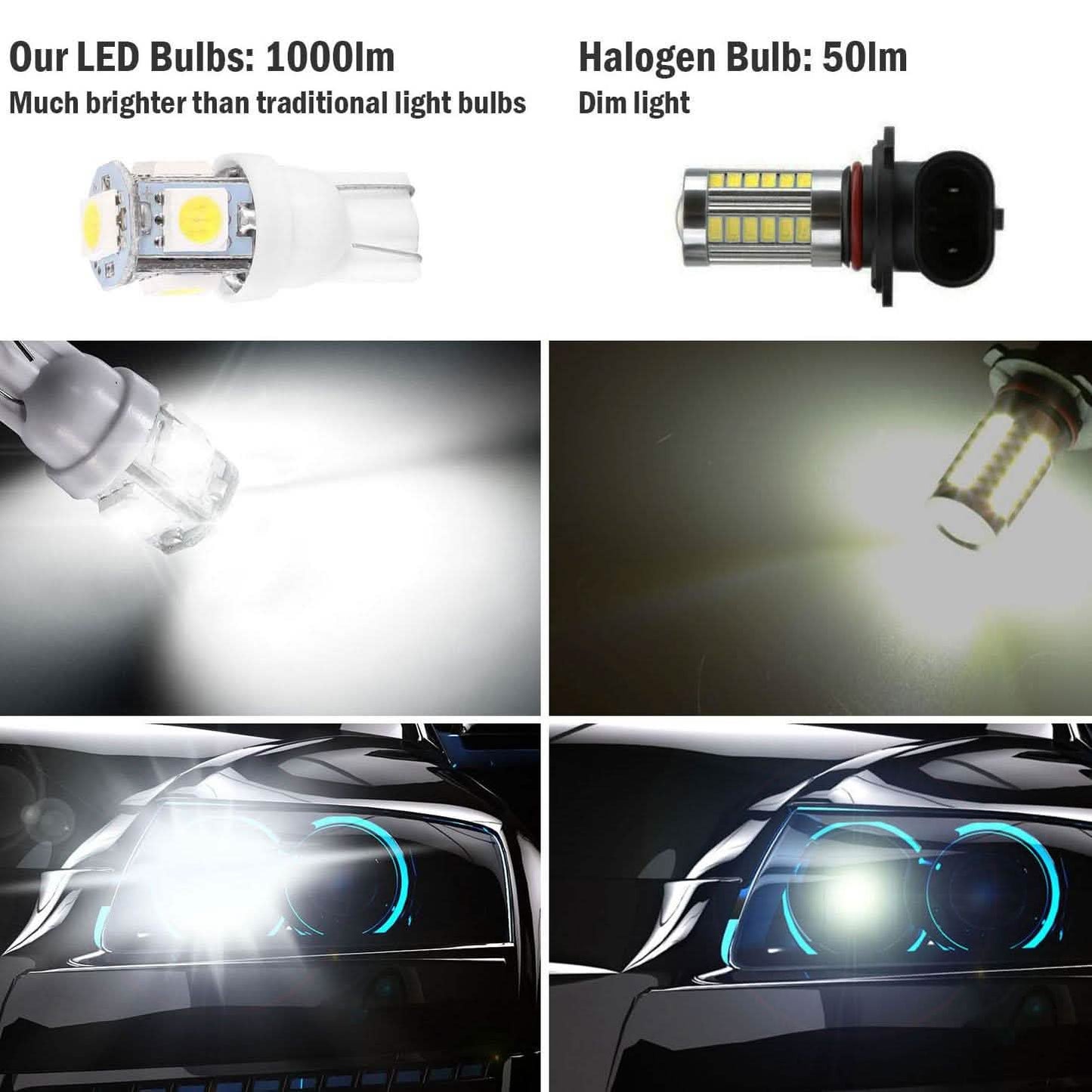 50-teilig: LED-Autobirnen