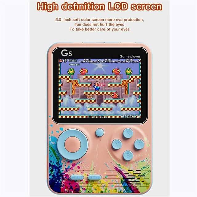500 Spiele Mini-Handheld-Retro-Videospielkonsole
