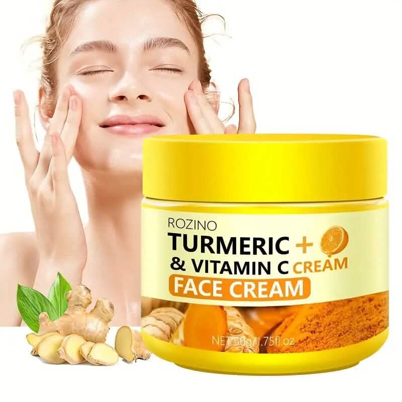 50g Kurkuma + Vitamin C Gesichtscreme mit Hyaluronsäure