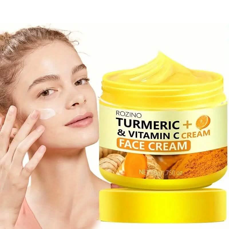 50g Kurkuma + Vitamin C Gesichtscreme mit Hyaluronsäure