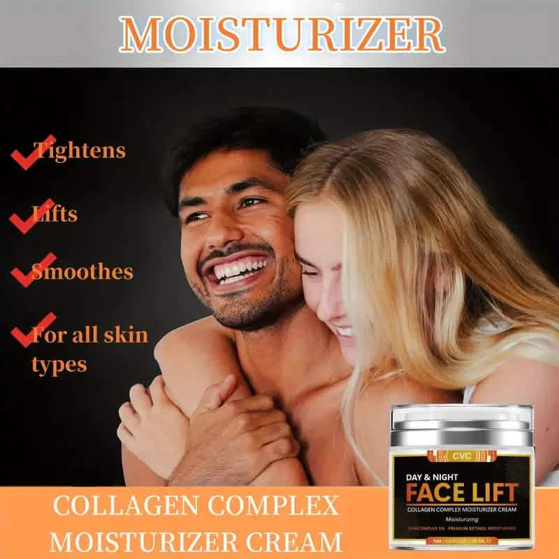 50ml Revitalisierende Gesichtsstraffungscreme – sichtbar straffend, liftend und feuchtigkeitsspendend mit Hyaluronsäure, Kollagen