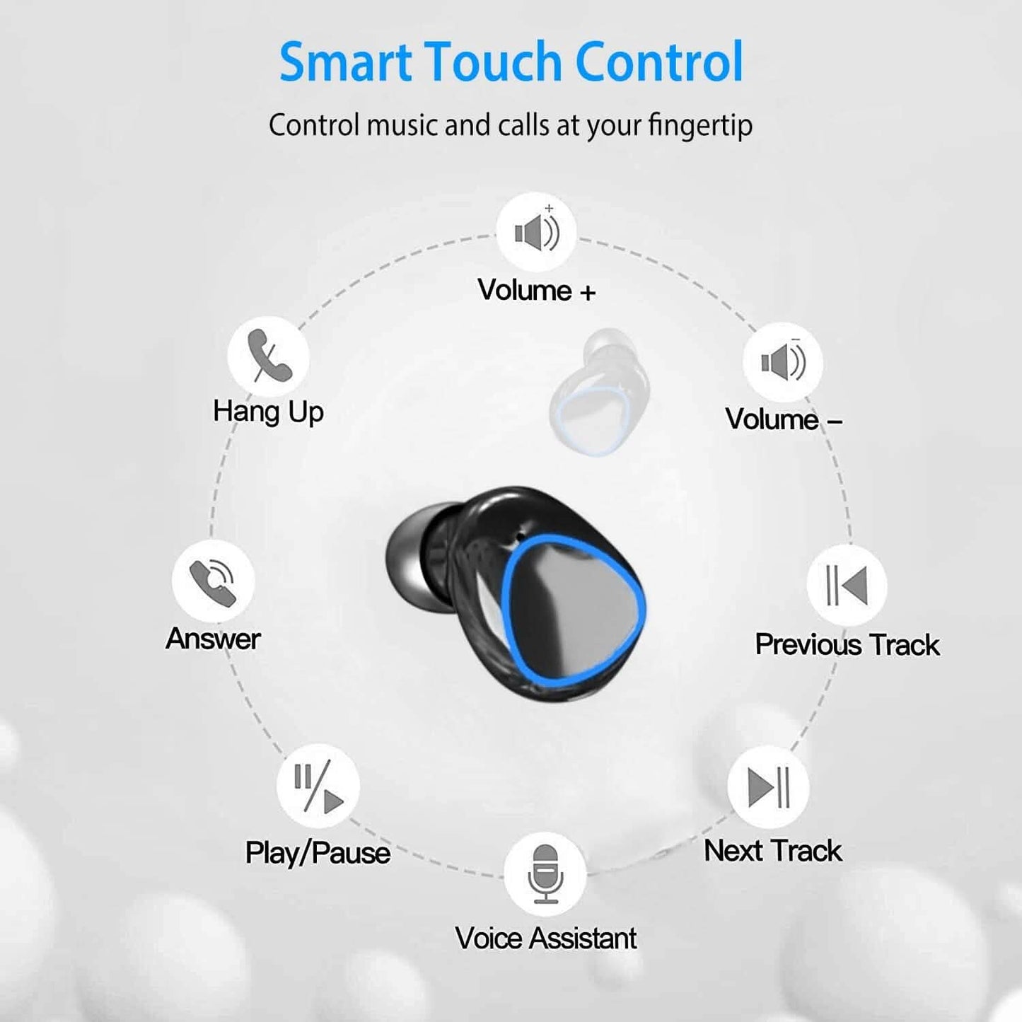 5.1 TWS Kabellose Ohrhörer Touch Control Kopfhörer