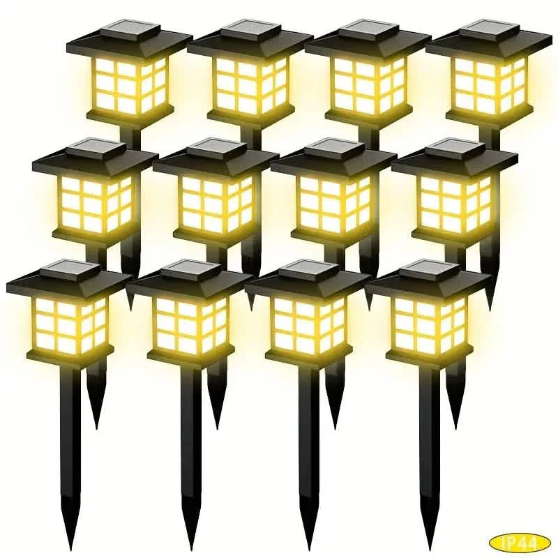 6er-Pack: Solar-Gartenleuchten warmweiß LED, 600mA, wasserdicht