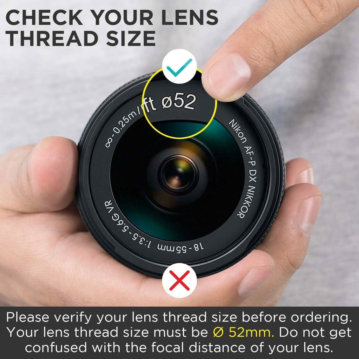 52MM 0.43x Altura Photo Professionelles HD Weitwinkelobjektiv (mit Makro-Anteil) für Nikon (Generalüberholt)