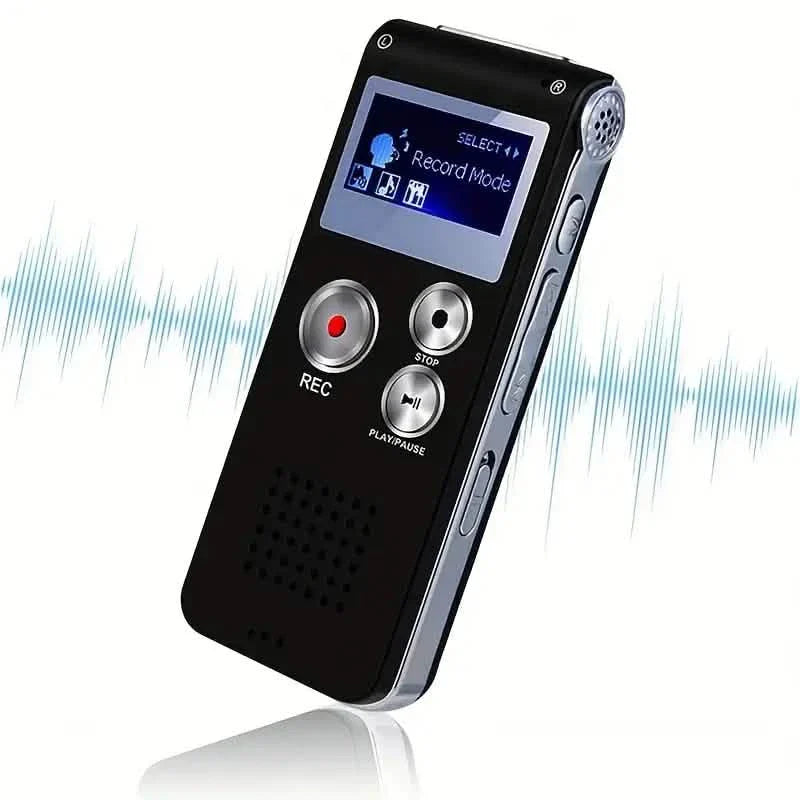 8GB Digitaler Diktiergerät & MP3-Player – Tragbares Audio für Meetings & Vorlesungen