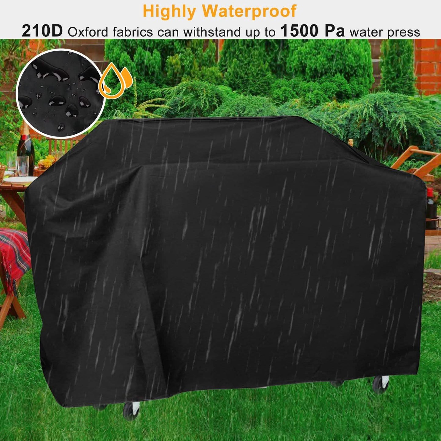 57-Zoll wetterfeste Grillabdeckung