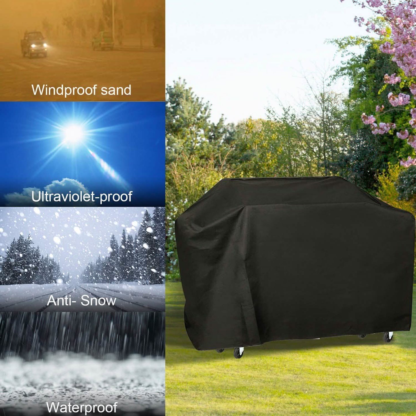57-Zoll wetterfeste Grillabdeckung