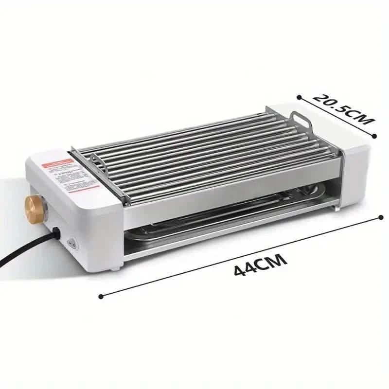 4-in-1 Multifunktionaler Wurstgrill – Antihaftbeschichtet, Temperaturregler, abnehmbare Pfanne, für Küche & Wohnheim geeignet