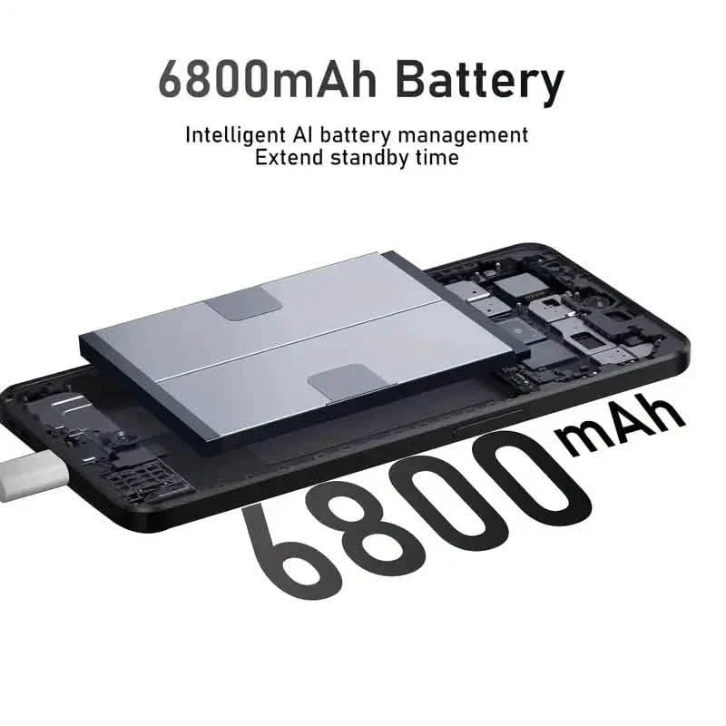 5G Mobile Entsperrtes Android 13 Smartphone, 4GB+128GB 6.8' Display, 48MP+108MP Kamera/Video 6800mAh Akku/Dual SIM