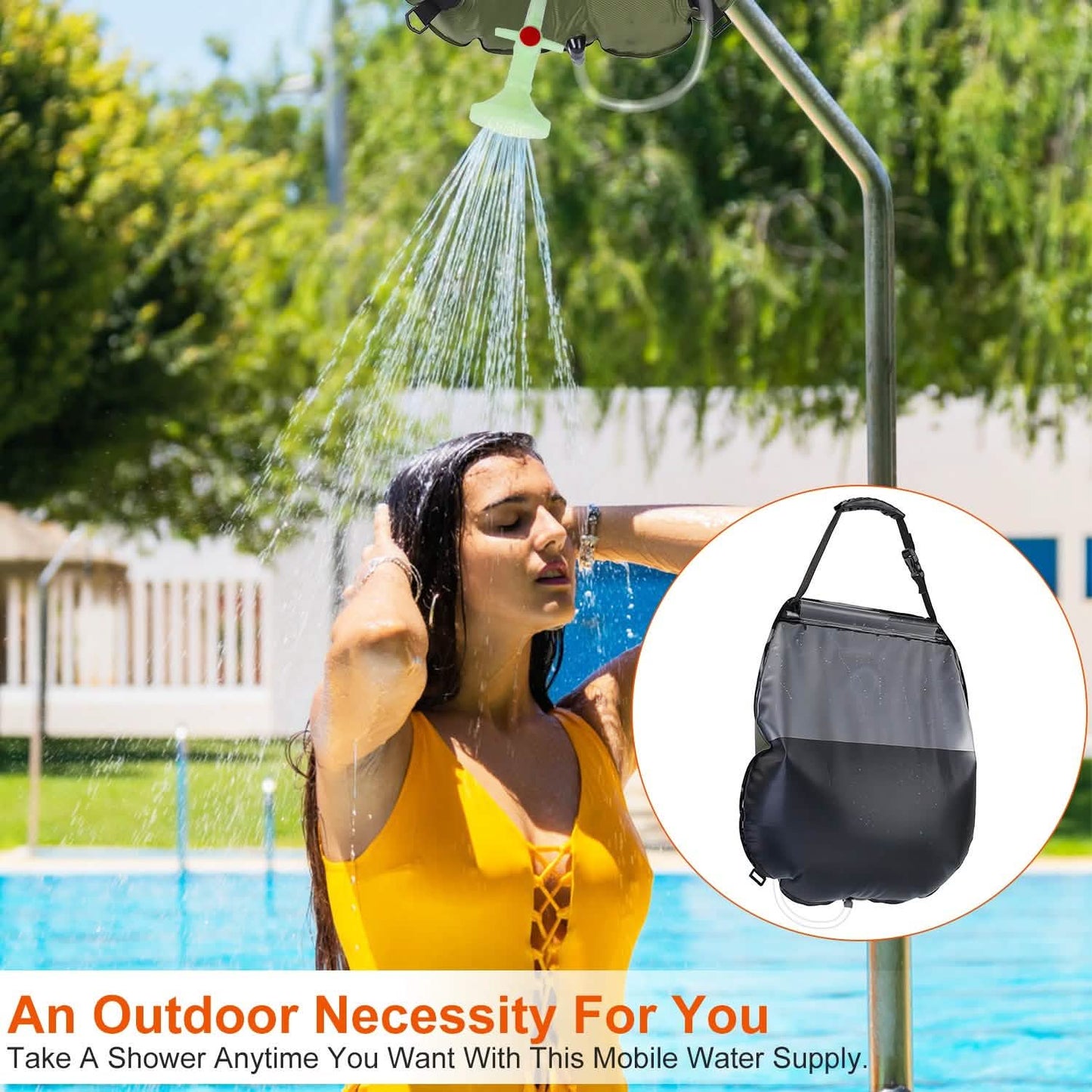 5Gal Solar-Heizung Camping-Duschsack