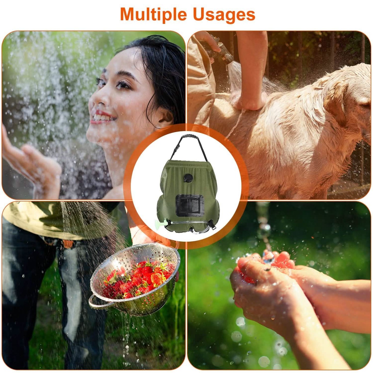 5Gal Solar-Heizung Camping-Duschsack