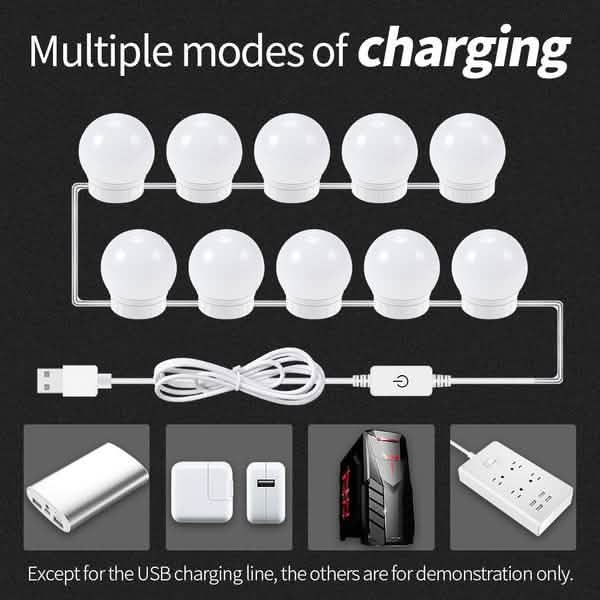 5V USB-Stromversorgung Spiegelleuchten