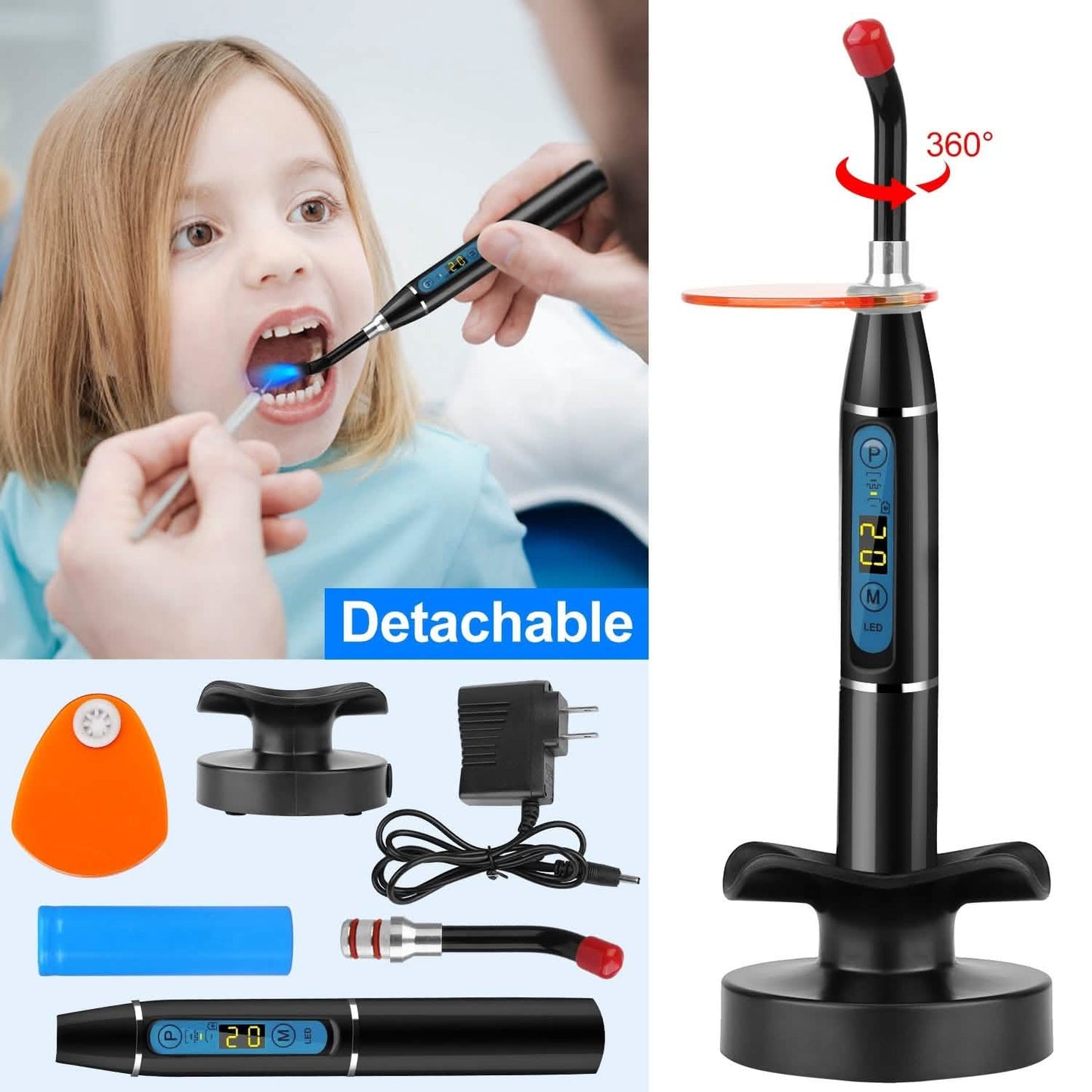 5W Kabellose Dental-LED-Polymerisationslampe