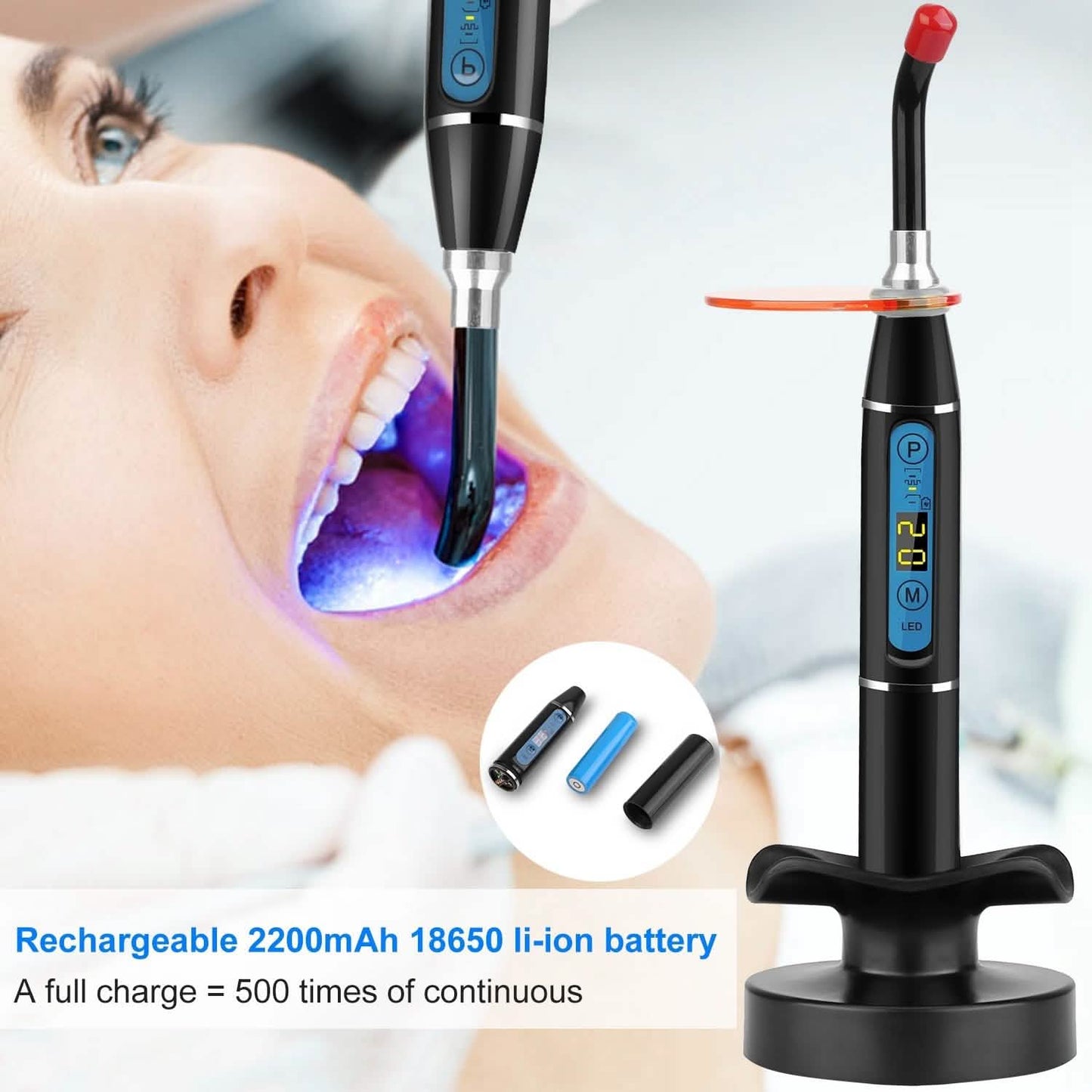 5W Kabellose Dental-LED-Polymerisationslampe