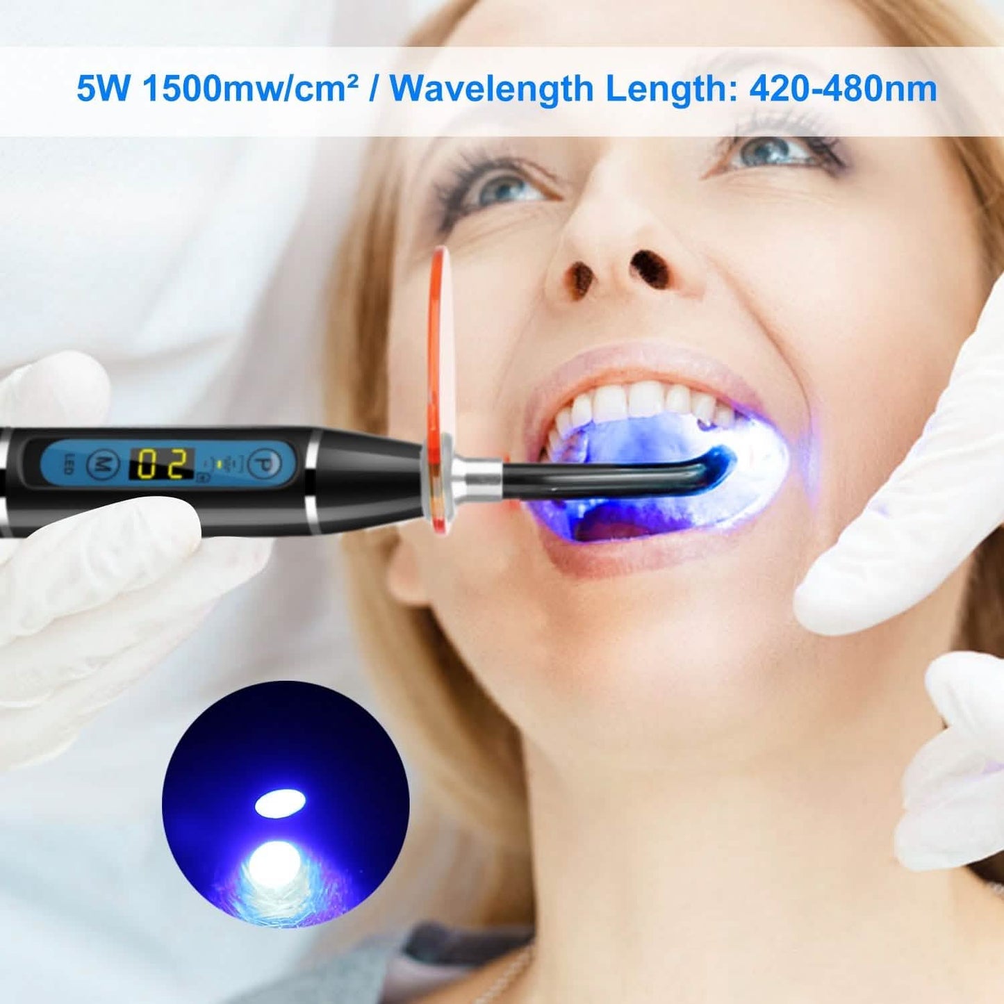 5W Kabellose Dental-LED-Polymerisationslampe