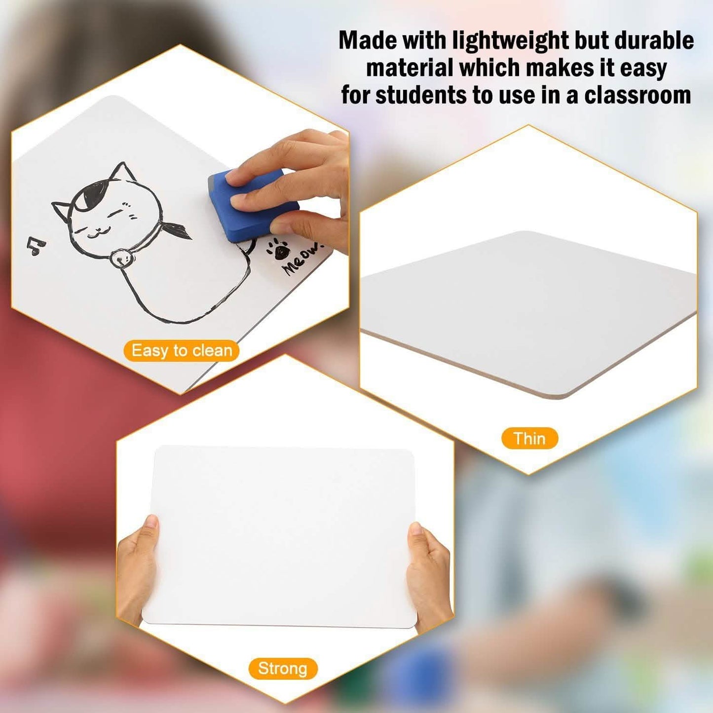 6 Kits Whiteboard Stifteclips Trocken Abwischbares Zeichenbrett