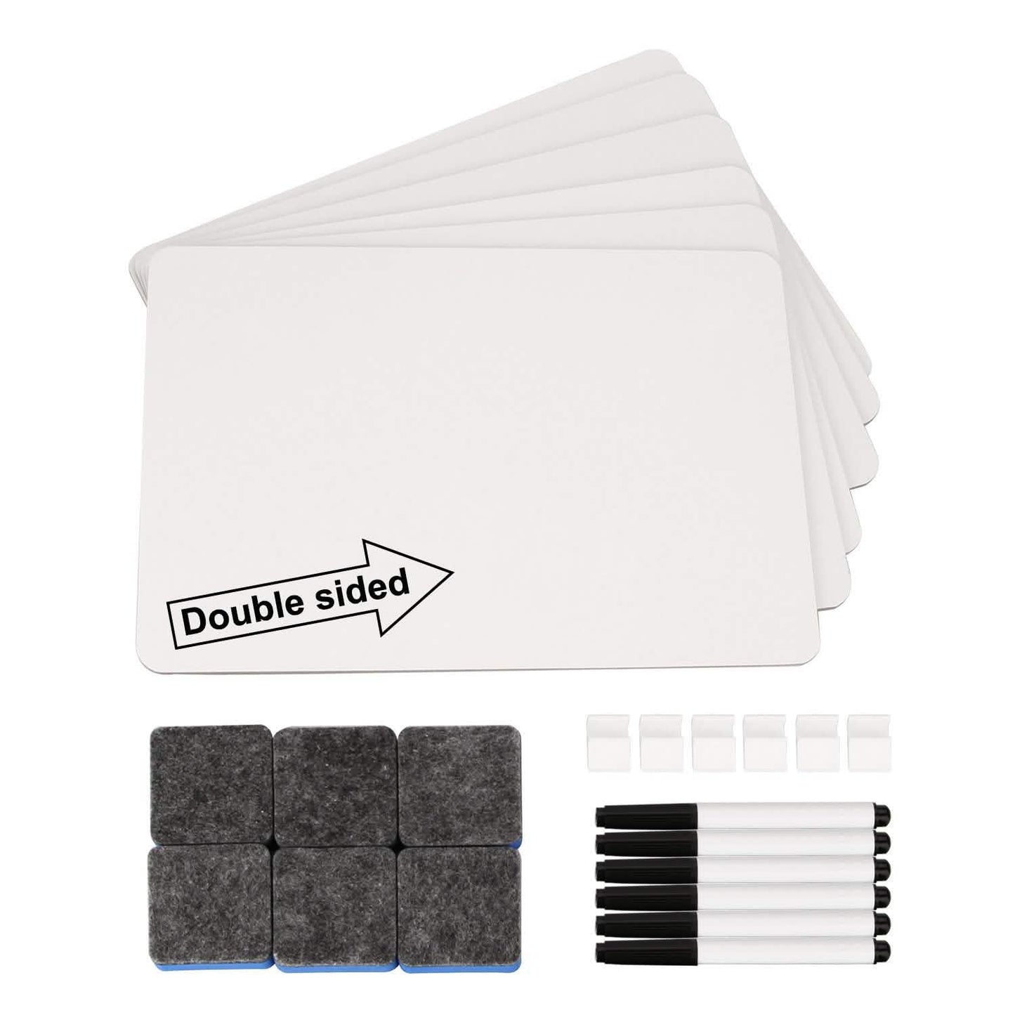 6 Kits Whiteboard Stifteclips Trocken Abwischbares Zeichenbrett
