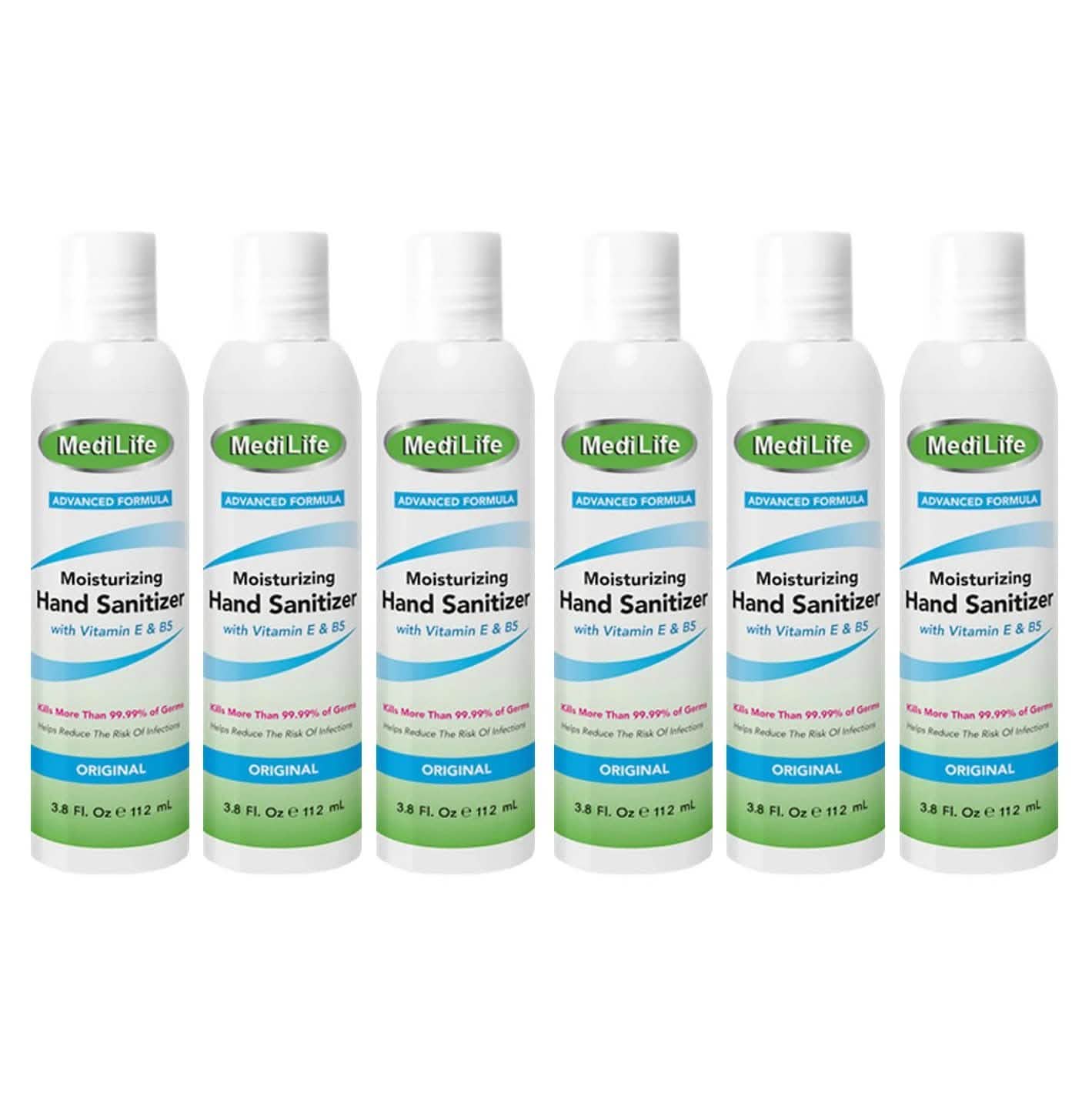 6er-Pack: 112 ml antibakterieller Handreiniger und Desinfektionsmittel