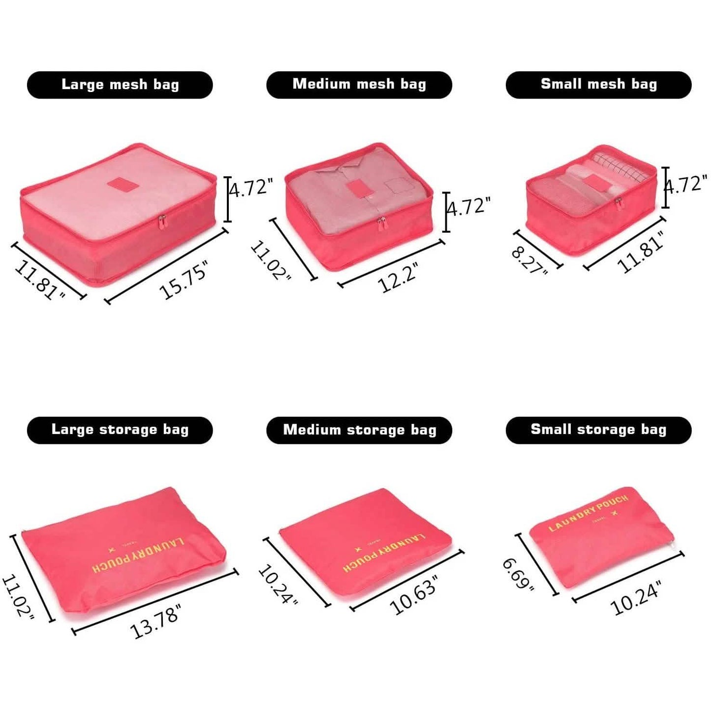 6er-Pack: Fitnate Kompressions-Packwürfel