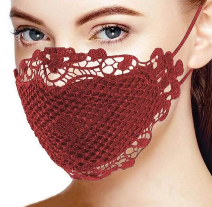 6er-Pack: Wunderschöne Spitzen-Gesichtsmaske