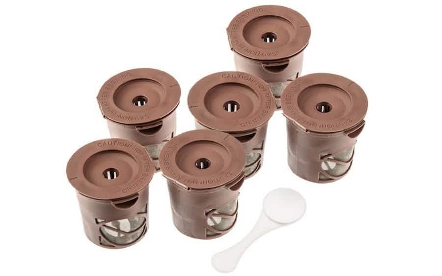 6er-Pack: Handliche Kaffeebecher Wiederverwendbare Einzel-Kaffeepads