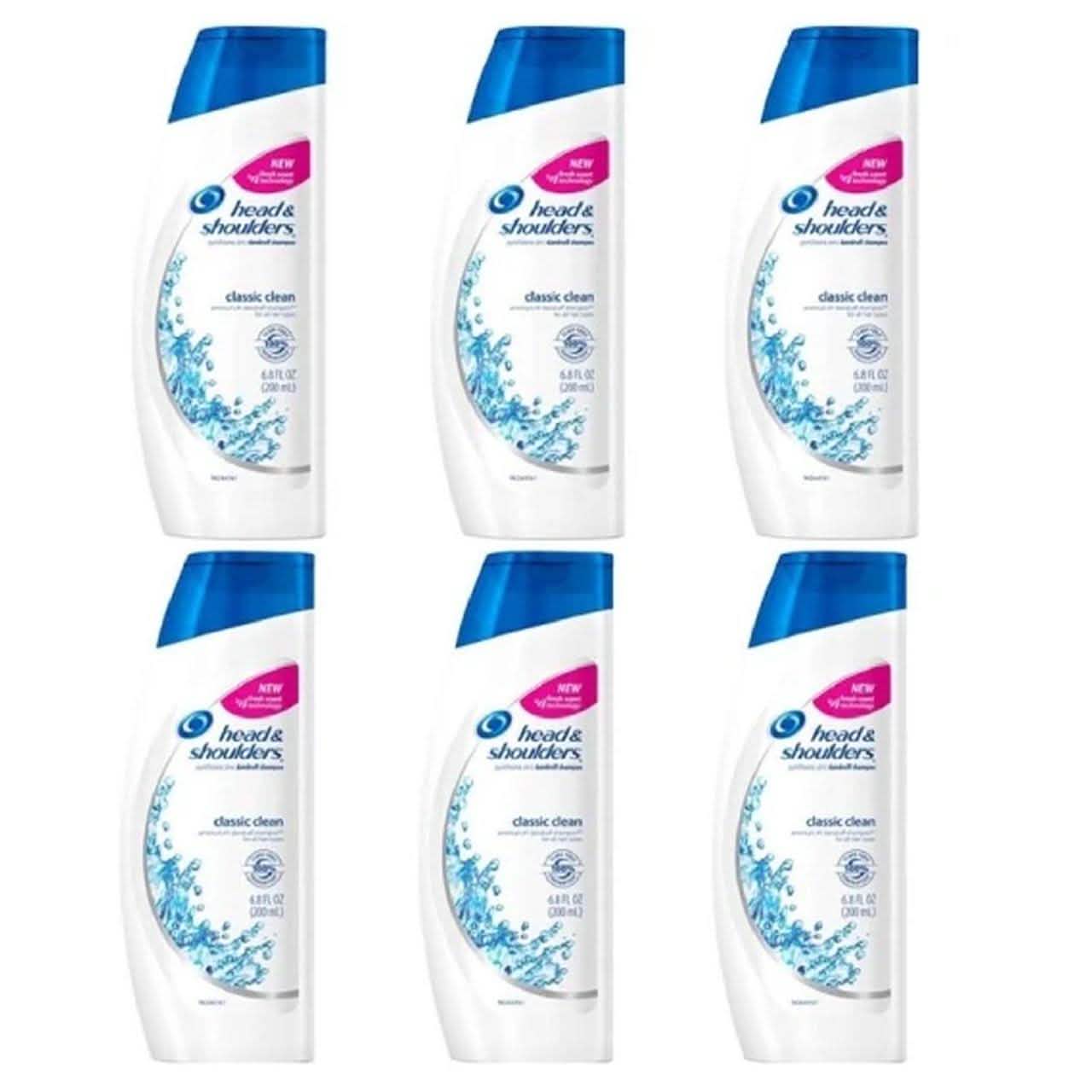 6er-Pack: Head and Shoulders Classic Clean Shampoo